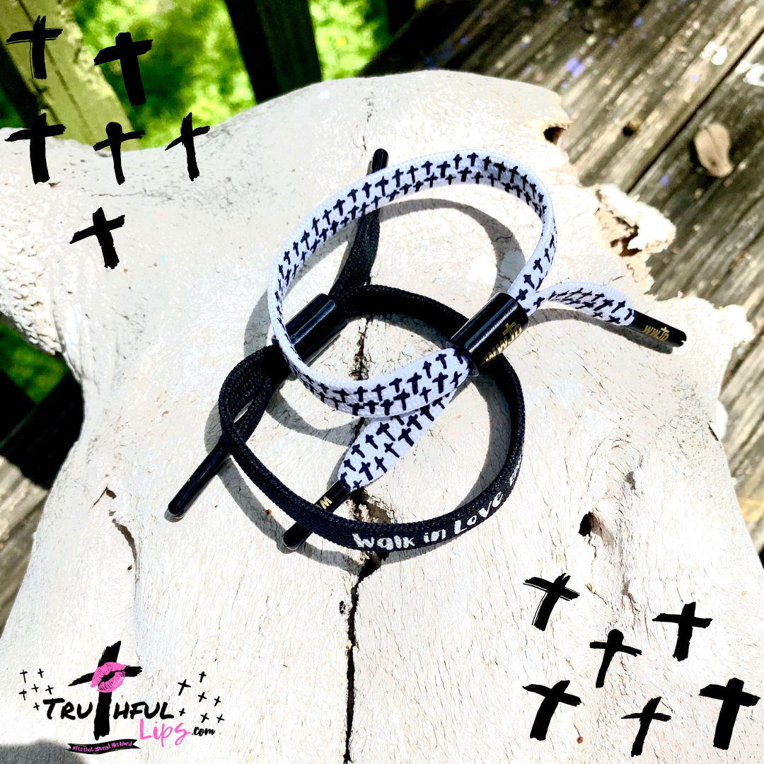 WWJD Shoelace Bracelets 2 Pack | Truthful Lips