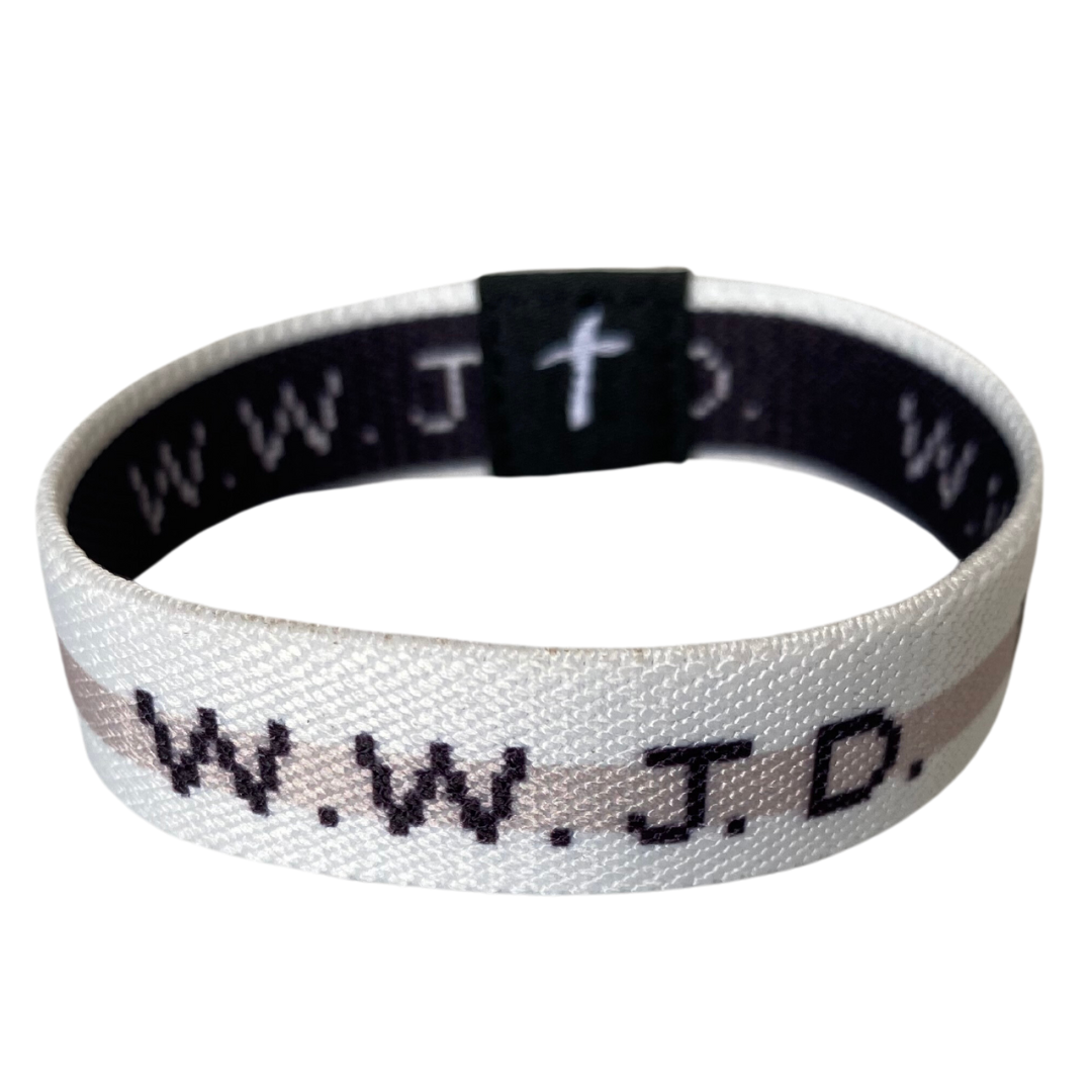 WWJD Elastic Band Bracelet | Truthful Lips