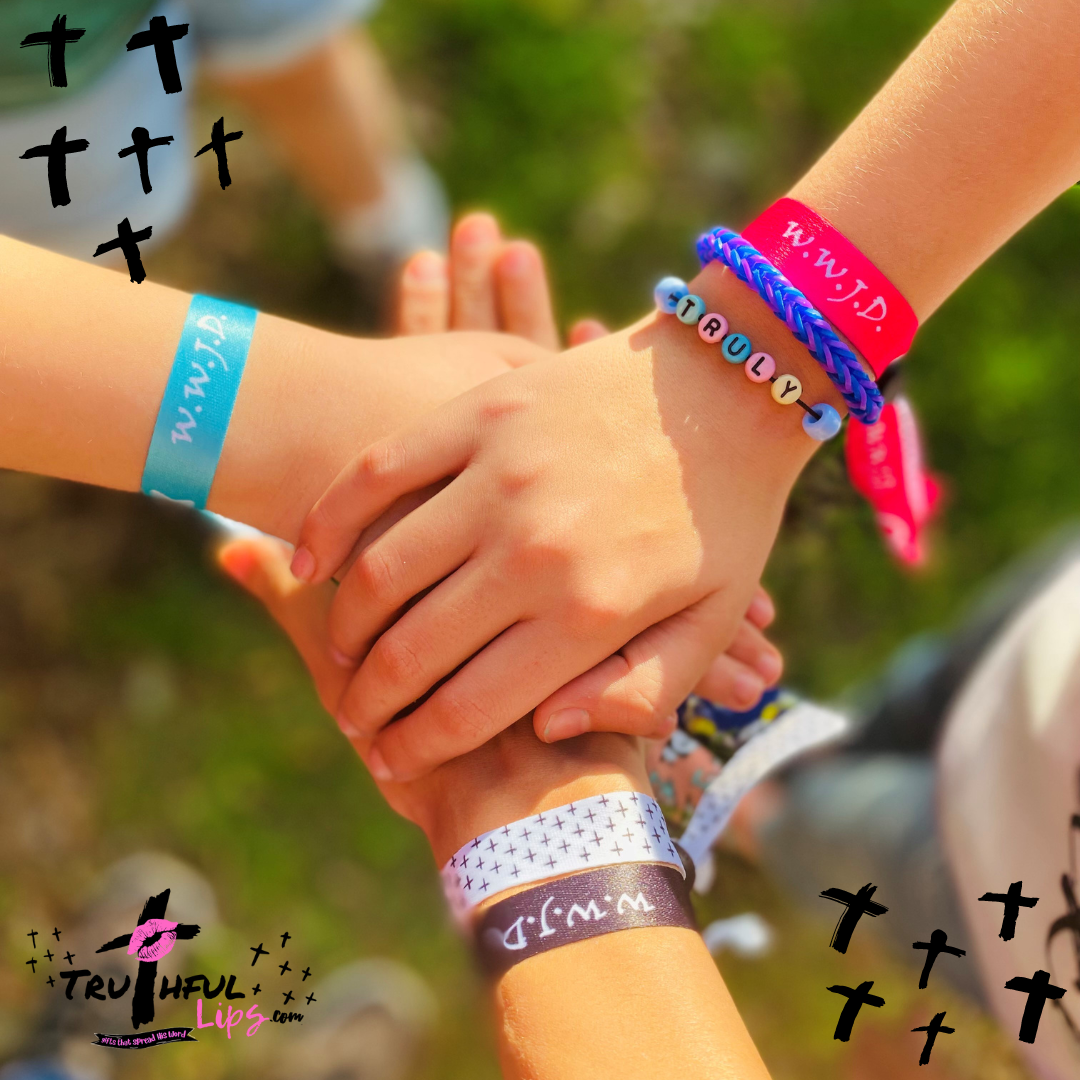 Christian Ribbon Bracelets – 24 Pack for Churches, Youth Groups and Outreach