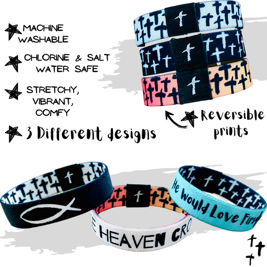 WWJD Elastic Wristband | Truthful Lips